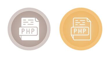 icono de vector de php