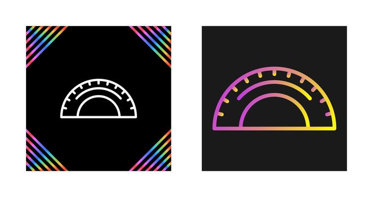 Protractor Vector Icon