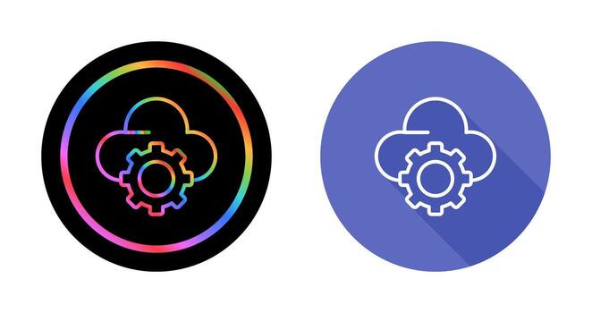 icono de vector de nube