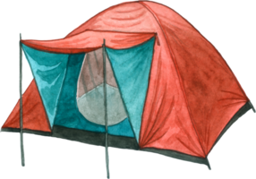 Camping outdoor watercolor element clipart png