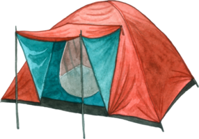 camping Extérieur aquarelle élément clipart png