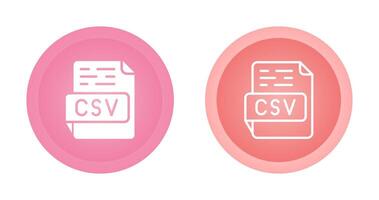 icono de vector csv