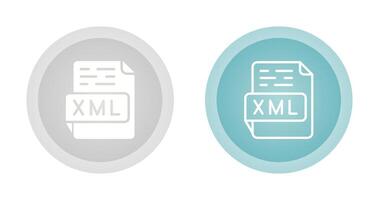 icono de vector xml