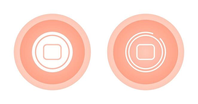 Stop Button Vector Icon