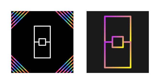 rectángulo vector icono