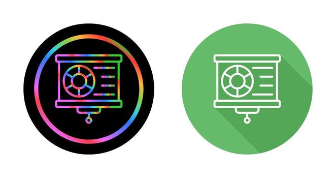 icono de vector de visualización de datos