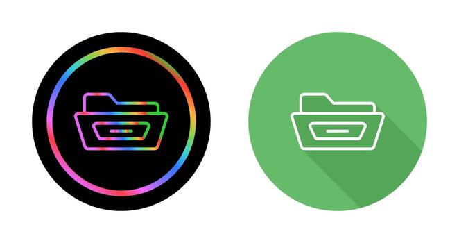 abierto archivo carpeta vector icono