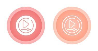 Video Play Circle Vector Icon