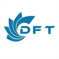 DFT letter design. DFT letter technology logo design on a white background. vector