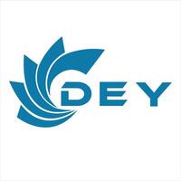 DEY letter design. DEY letter technology logo design on white background. vector