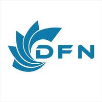 DFN letter design. DFN letter technology logo design on a white background. vector