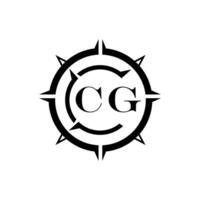 CG logo design vector