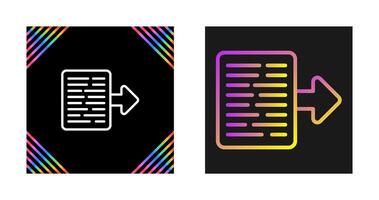 Document Export Vector Icon
