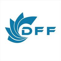 DFF letter design. DFF letter technology logo design on a white background. vector