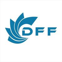 DFF letter design. DFF letter technology logo design on a white background. vector