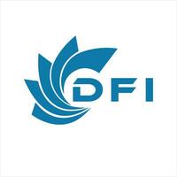 DFI letter design. DFI letter technology logo design on a white background. vector