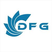 DFG letter design. DFG letter technology logo design on a white background. vector