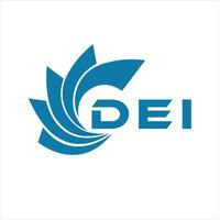 DEI letter design. DEI letter technology logo design on white background. vector