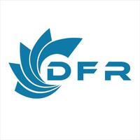 DFR letter design. DFR letter technology logo design on a white background. vector