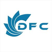 DFC letter design. DFC letter technology logo design on a white background. vector