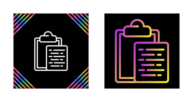 Document Paste Vector Icon