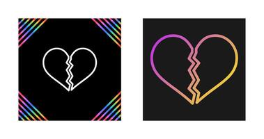 Broken Heart Vector Icon