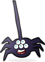 aranha de halloween dos desenhos animados png