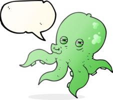speech bubble cartoon octopus png