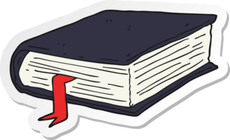 sticker of a cartoon thick book png