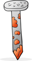 cartoon rusty nail png