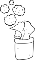 black and white cartoon box of tissues png