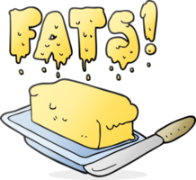 cartoon butter fats png