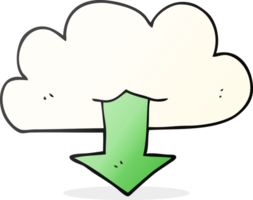 Cartoon-Download aus der Cloud png