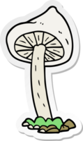 autocollant d'un champignon de dessin animé png
