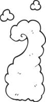 black and white cartoon puff of smoke png