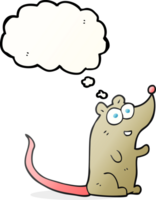 pensamiento burbuja dibujos animados ratón png