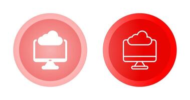 icono de vector de computación de borde