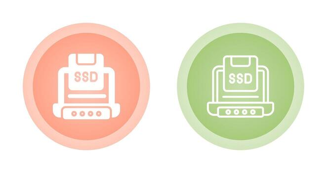 Solid State Drive Vector Icon