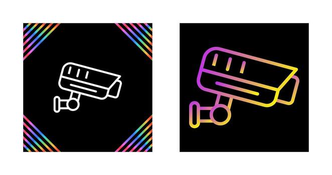 icono de vector de cámara de seguridad