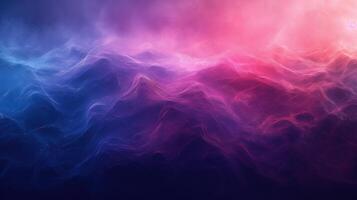 AI generated An abstract digital artwork featuring swirling hues of purple, pink, and blue, evoking a sense of fluid motion and creativity. photo