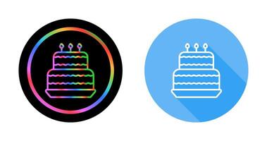 Birthday cake Vector Icon