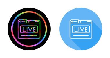 Live Stream Vector Icon