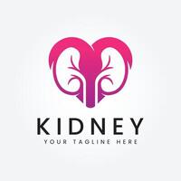 Kidney logo designs concept vector, Kidney Care logo symbol template vector