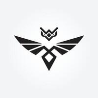 águila logo diseño, fénix vector emblema, pájaro halcón vector alas logo modelo