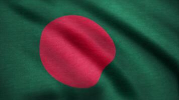 Bangladesh bandeira. fundo desatado looping animação. Bangladesh bandeira. fundo desatado looping animação video