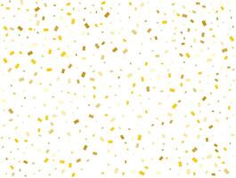 Christmas Golden Rectangles Confetti Background. Vector illustration