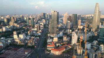 Downtown Ho Chi Minh City at sunset, Vietnam video