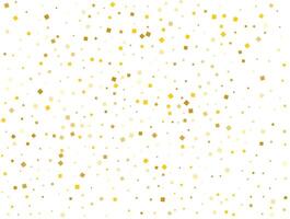 Luxury Gold Square Confetti. Vector illustration