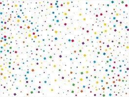 Luxury Rainbow Squares Confetti. Vector illustration.