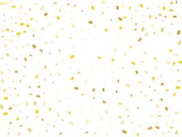 Christmas Golden Rectangles Confetti Background. Vector illustration